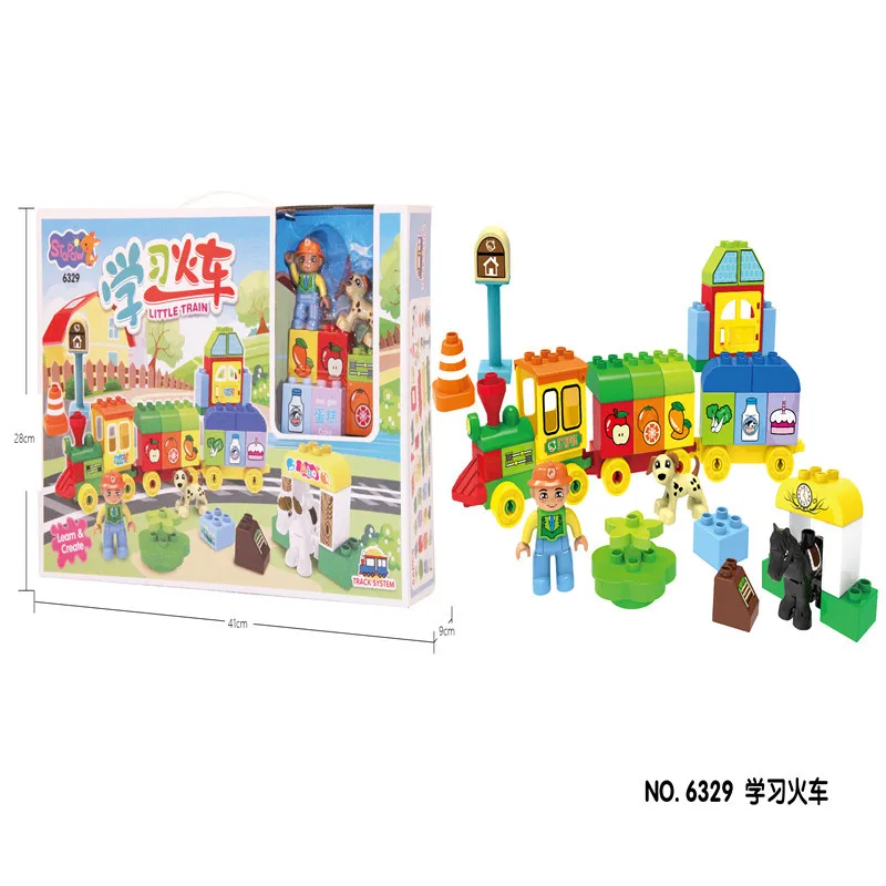 

Star dong li 6329,6330, 6331 Germinating Train Bus DIY Creators Assembled Building Blocks Environmentally Friendly Educational T