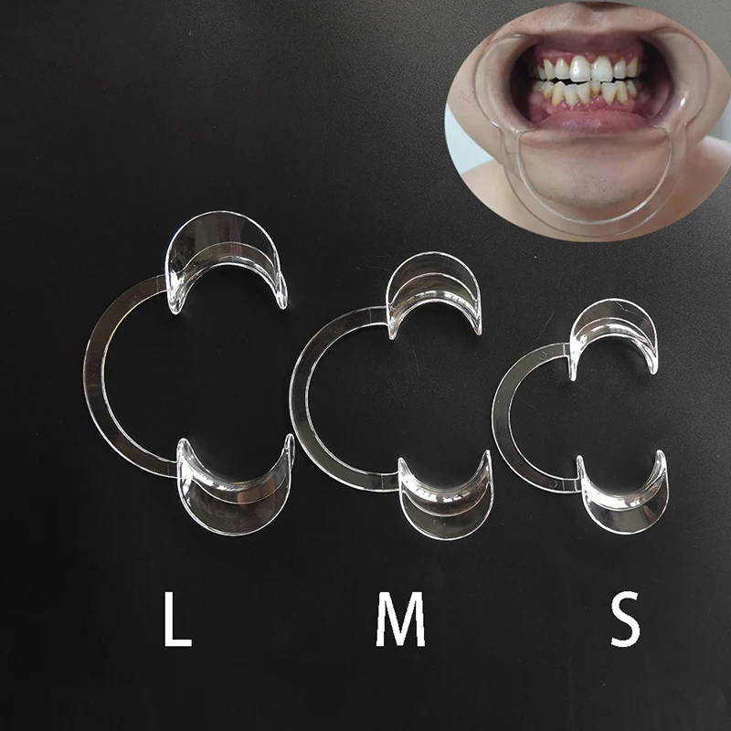 10 pcs Teeth Whitenng Mouth Opener M Size Plastic Teeth Whitening Cheek