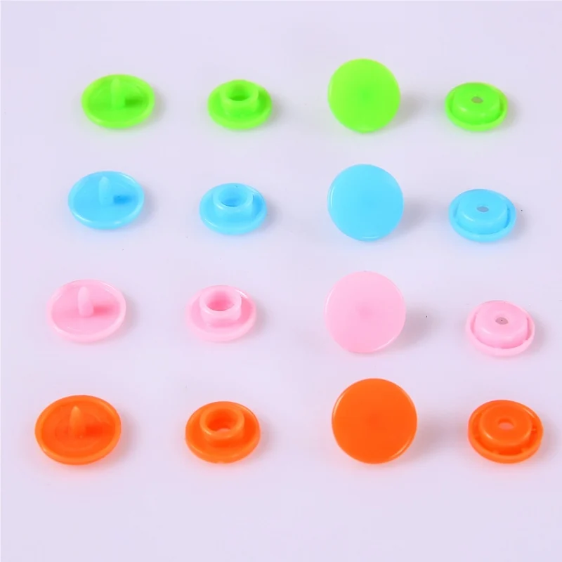 360PCS 24 Colors T5 Resin Snap Button Fasteners With Pliers And Organizer Storage Case For Bibs Diapers Crafts Plastic Snaps