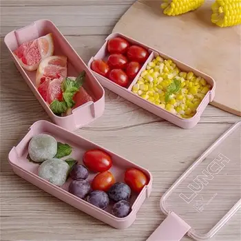 

Lunch Box 3 Layer 900ml Bento Boxes Microwave Dinnerware Pink Food Container Lunchbox with Spoons and Forks Kitchen Accessories