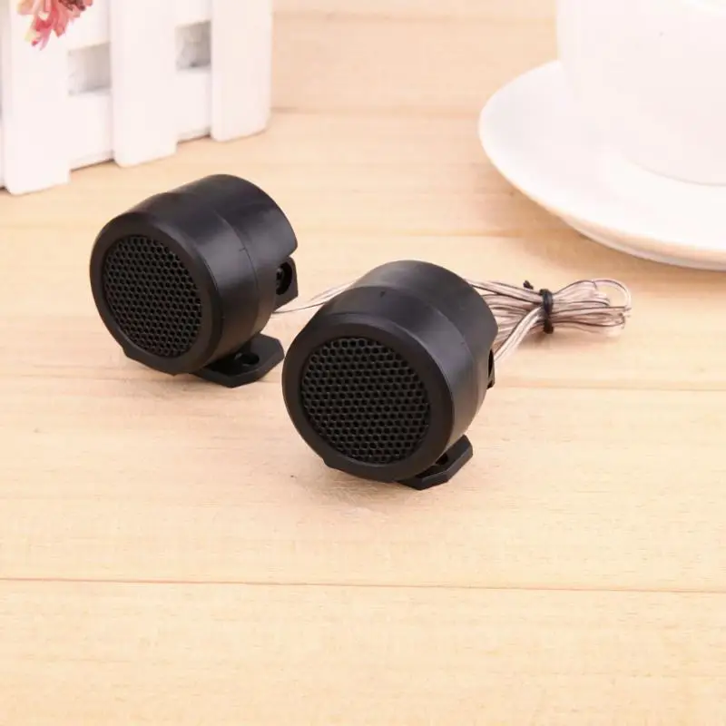 2PCS 500W Pre-Wired Tweeter Speakers Car Audio System Door Auto Audio Music Subwoofer Electronic Modification Loudspeaker