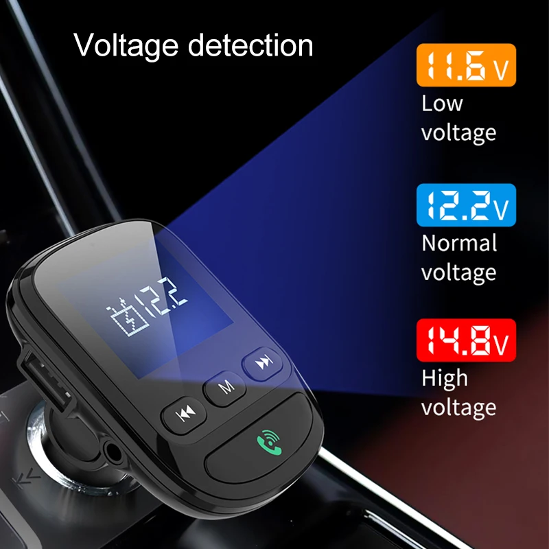 BT06 двойное USB Автомобильное зарядное устройство Bluetooth 5,0 fm-передатчик Автомобильный MP3-плеер без потерь Музыкальный автомобильный fm-передатчик модулятор