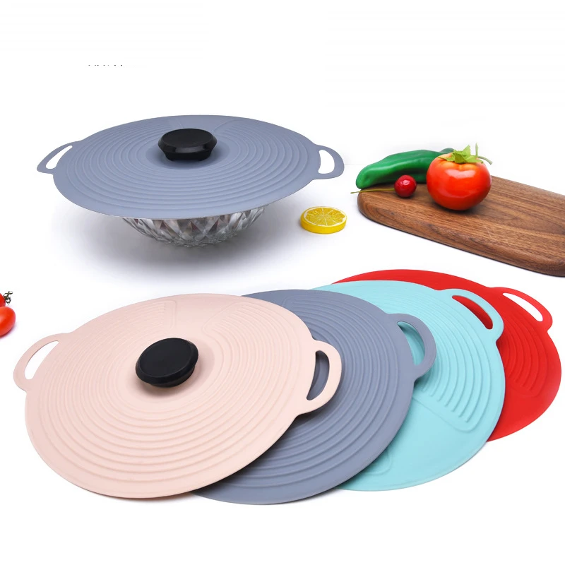 Silicone Kitchen Utensil Accessiores  Silicone Cookware Pot Lid Cover -  Food - Aliexpress