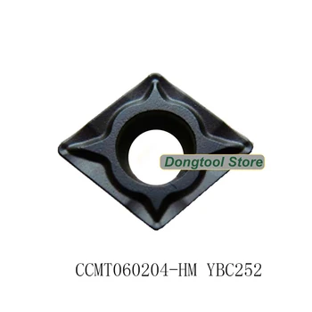 

10pcs CCMT060204 HM YBC252 zhuzhou diamond carbide cutting inserts cnc lathe turning tools for steel processing