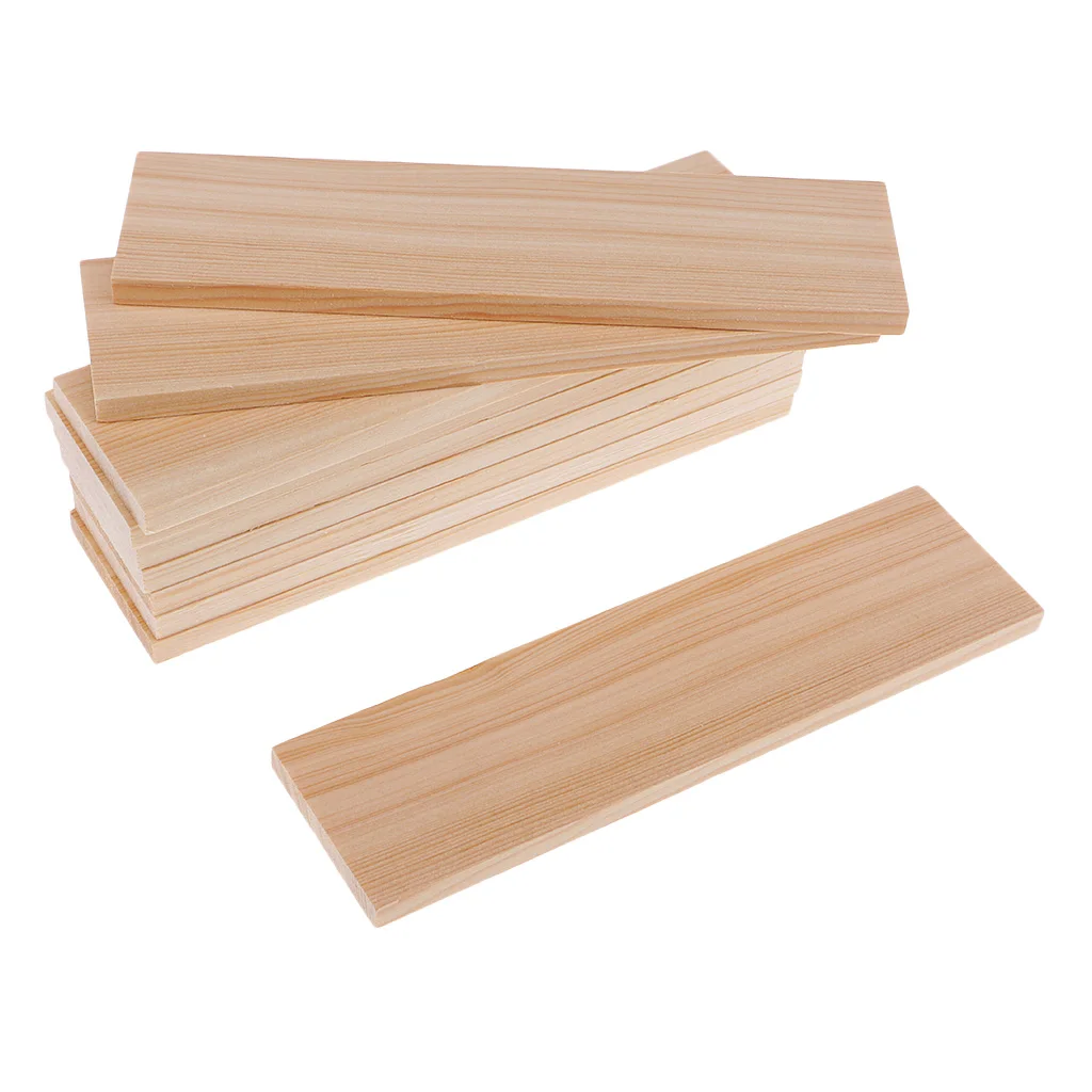 10 Pack Pine Wood Sheets Blank Wood Shapes DIY Modelling Craft Material for Architectural Prototyping General Hobby & Craft