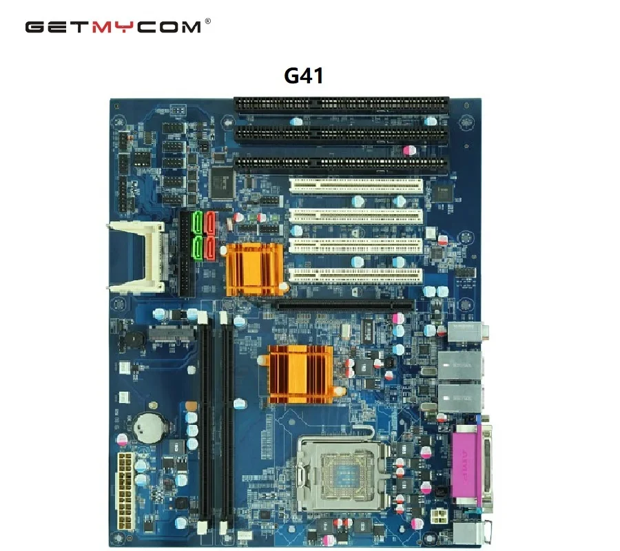 

Новая Оригинальная Промышленная материнская плата Getmycom G41, 5 шт. DDR3 с 4 * PCI 3 * ISA 6COM