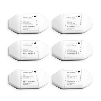 

Smart WiFi Universal Switch, DIY, Amazon Alexa & Google Assistant & IFTTT Supported, App Remote Control MSS710 (6 Pack)