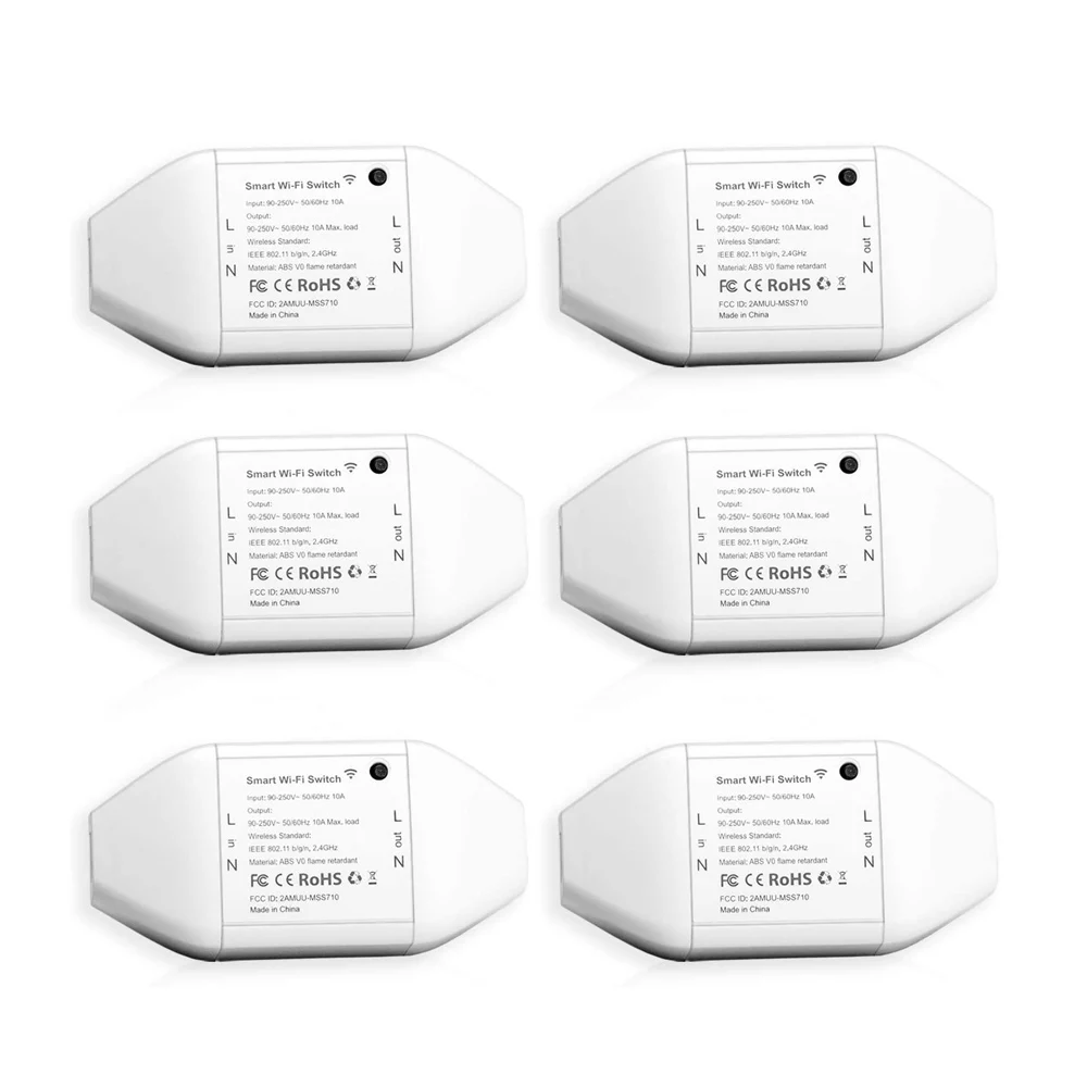 Умный Универсальный Wi Fi переключатель DIY Amazon Alexa и Google Assistant поддержка IFTTT