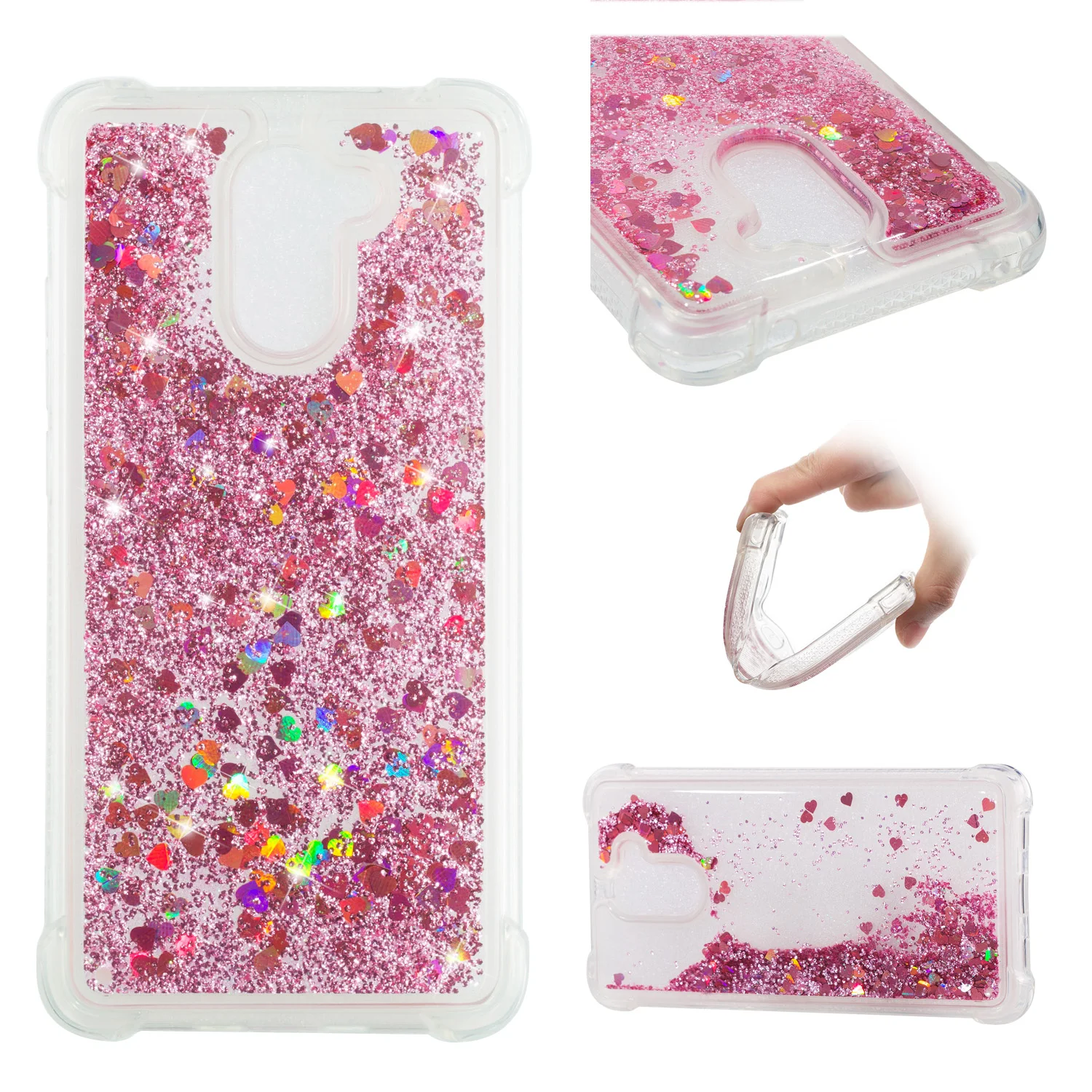 Glitter TPU Case For Huawei Y3 Y5 Y5 Lite Y6 Y7 Y7 Prime 2017 Luxury Cover 3