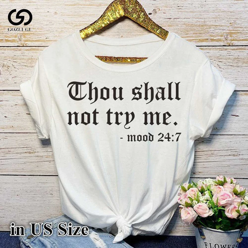 

O-Neck Short-sleeved Printed Letter Top Tshirt Plus Size Summer Women Casual Loose T-shirt