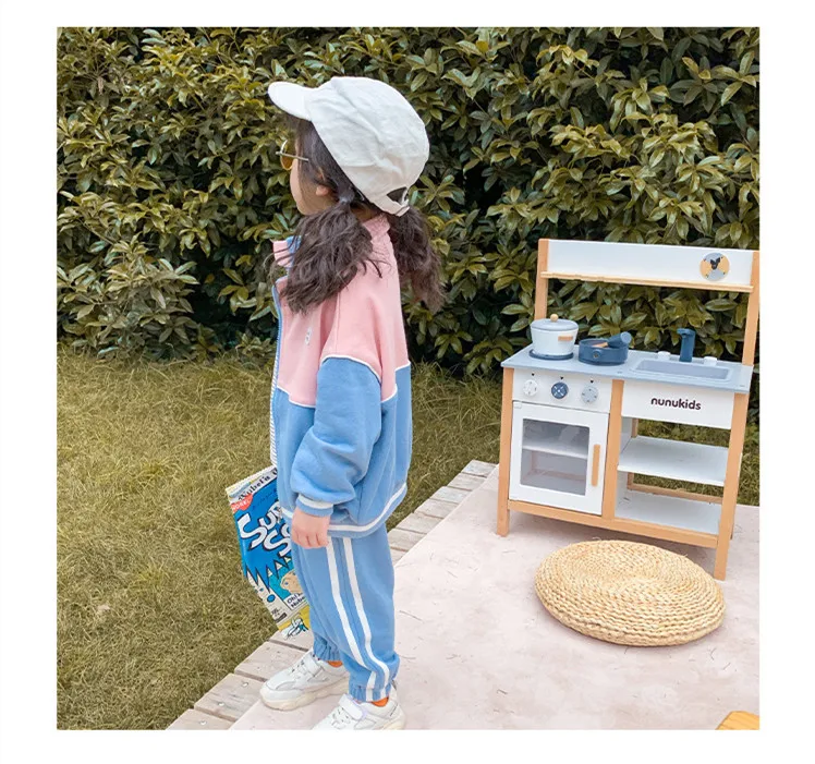 2Pcs/Set Baby Clothes Suits Baby Boy Girl Knitted Clothing Autumn Spring Casual Sports T-Shirt+Pants Children Fashion Tracksuits