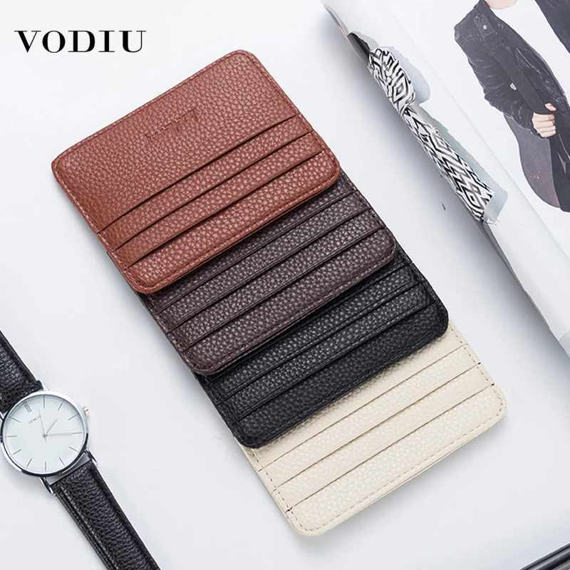 Card Wallet Holder 2019 New Men's Business Package Small Multi-color Large Capacity Short Leather Men Passport Cover | Багаж и сумки