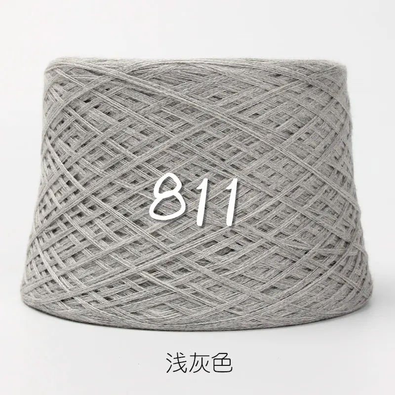 811 light grey 500 г пряжа для вязания, ручная шерстяная пряжа, летняя пряжа для малышей, Мерсеризованный хлопок, пряжа для вязания крючком,, шерстяные шарики, моток, пряжа ZL5 - Цвет: 811 light grey