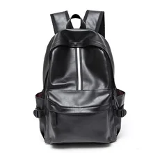 Men Leather Backpack Travel Multi Male Mochila Fashion Large Capacity Shoolbag For Boy Men Laptop School Bag College Style
