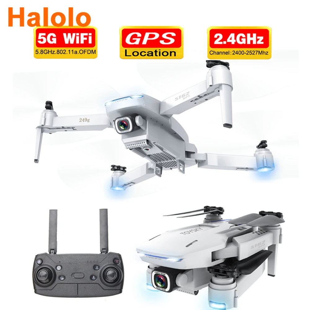 2020 Новый S162 Дрон gps 4K HD 1080P 5G Wi-Fi fpv quadcopter полета 20 минут Rc расстояние 500 м Смарт