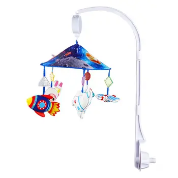 

Baby Crib Mobile Holder Rattles 0-12 Months Music Rotating Bed Bell Infants Toddler Soothing Toys Shower Gifts