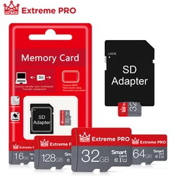 Carte mémoire 100% originale de classe 10, Micro SD, 8 go, 16 go, 32 go, 64 go, 256 go, 128 go, TF, pleine capacité, haute vitesse 