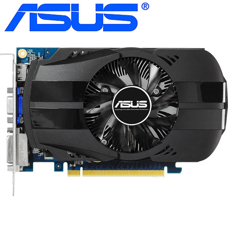 Видеокарта ASUS GTX 650 бывшая в употреблении оригинальная графическая карта 1 ГБ бит