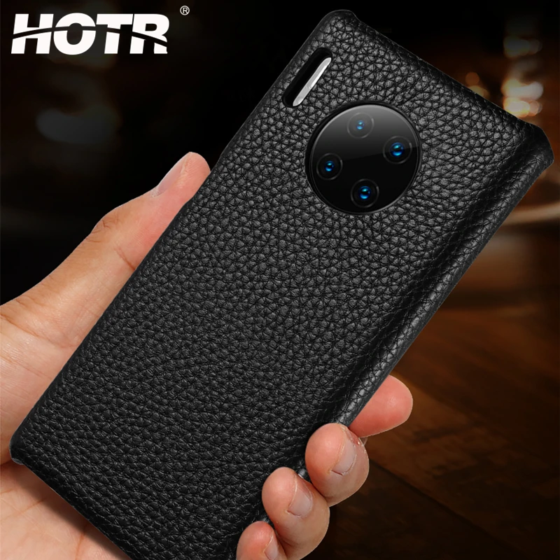 Mate 30 Pro чехол из натуральной кожи для huawei mate 20X5G 20 RS P10 P20 P30 9 10 | Мобильные телефоны и
