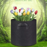 Planting bag black/grey potato fabric vegetable seedling  growing pot garden tools 1-15 gallon eco-friendly grow bag 2