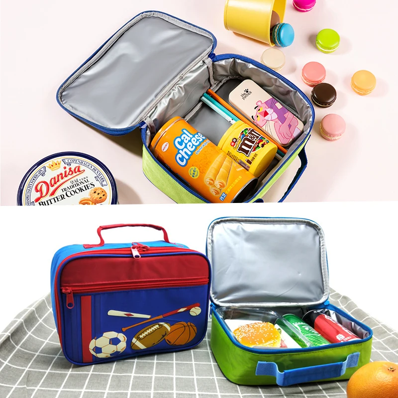Милая мультяшная детская Портативная сумка Bento для свежести термоохладитель еды