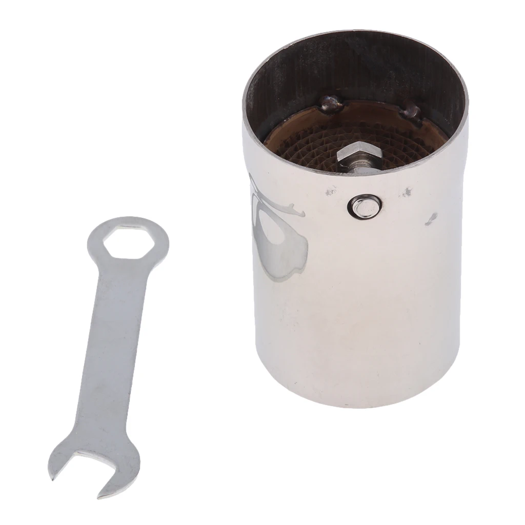 

Removable Stainless Steel Motorcycle Exhaust Pipe Silencer Muffler Baffle