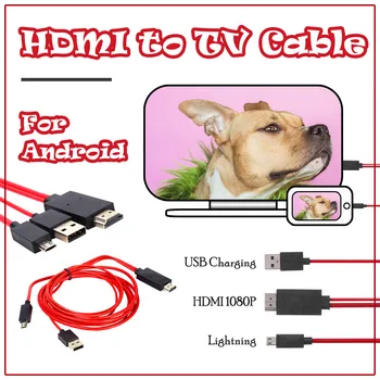 

Ultra High Speed HDMI to TV Cable Original Quality MICRO HDMI Phone Synchronizer For Samsung S3 S4 S5 Note 2 3 4 421#2