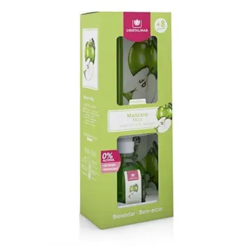 

CRISTALINAS Air Freshener Apple, Glass, Green, 8 x 6 x 21 cm
