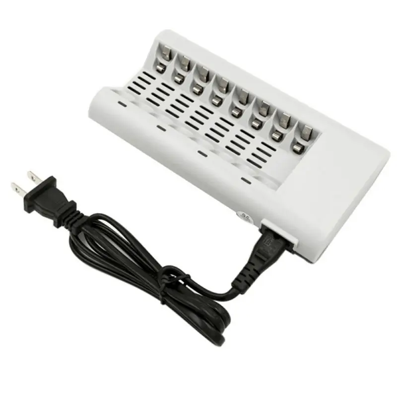8 слотов зарядное устройство AA/AAA 1,2 V перезаряжаемый аккумулятор зарядное устройство US EU вилка