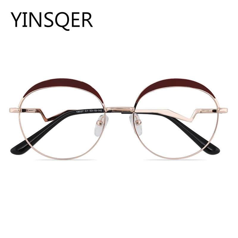 

Female Decorative Round Glasses Women's Eyeglasses With Frame For Women Reading Glasses Without Dioptric Prescription Glasses
