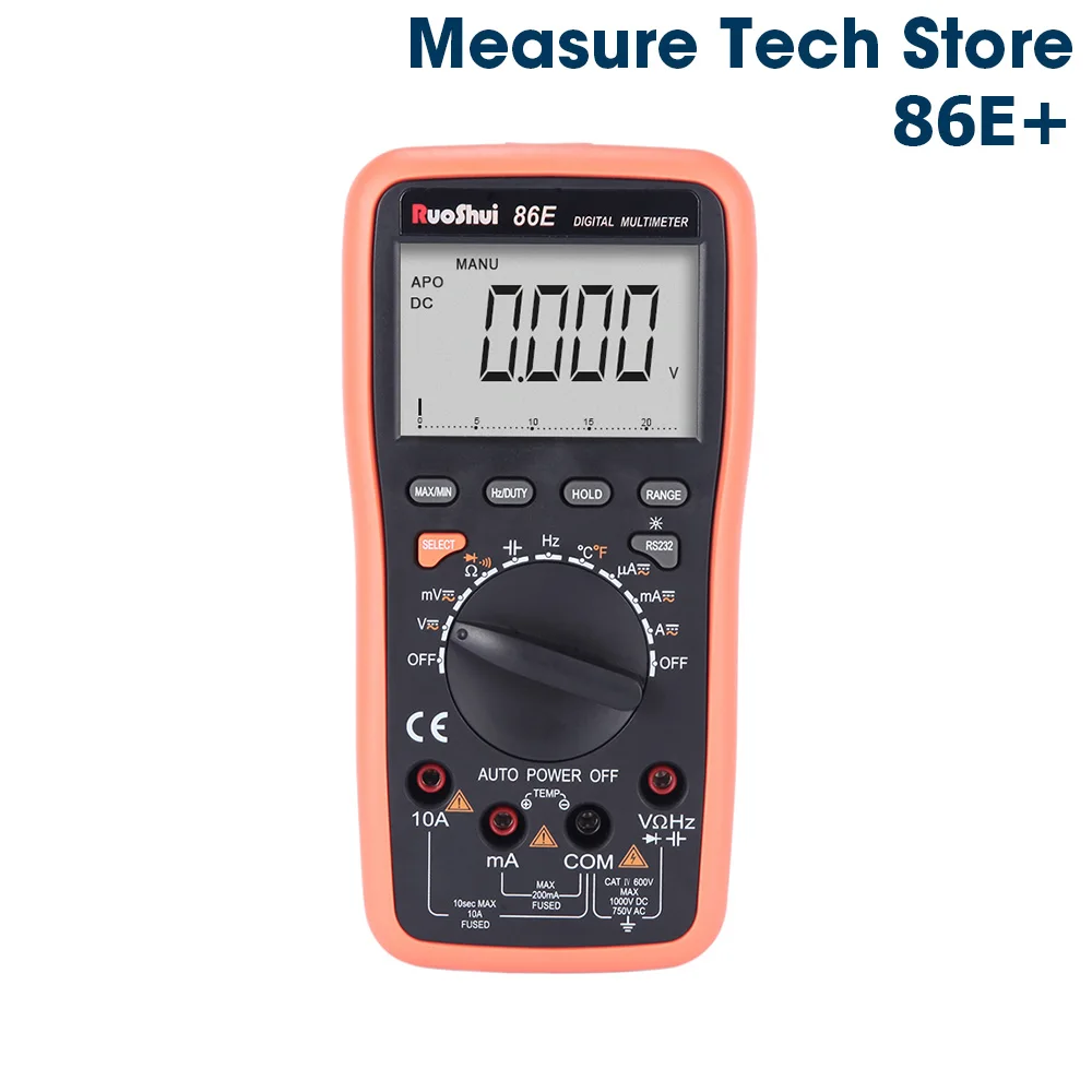 

86E 750V/1000V Digital Multimeter Current Resistance Temperature lcd auto digital multimeter meter tester (Victor RuoShui )