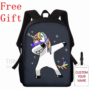 

Cartoon Unicorn Backpack School Bags For Teenagers Girls Boys Schoolbag Large Capacity Durable Bagpack With Free Gift Mochilas
