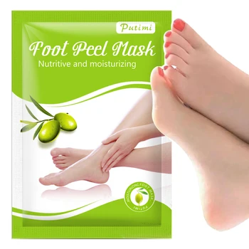 

PUTIMI 6Pair Exfoliating Foot Peel Mask Socks for Pedicure Feet Mask Anti Crack Heel Smooth Remove Dead Skin Moisturizing