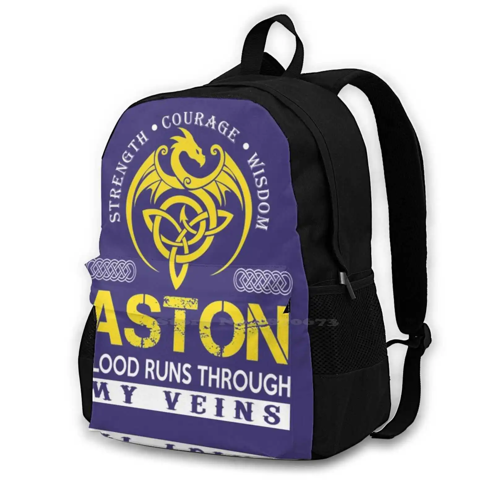 Aston Aston Blood Corre Attraverso Le Mie Vene Borsa Da Scuola Zaino Di Grande Capacità Laptop 15 Pollici Db7 Aston Martin Vanquish Zagato Aston