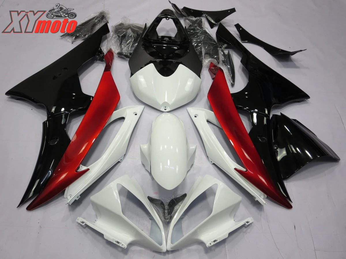 

Motorcycle Fairing Kit For Yamaha YZF600 R6 08-16 Injection ABS Plastic Fairings R6 2008-2016 White Red Black Bodyworks