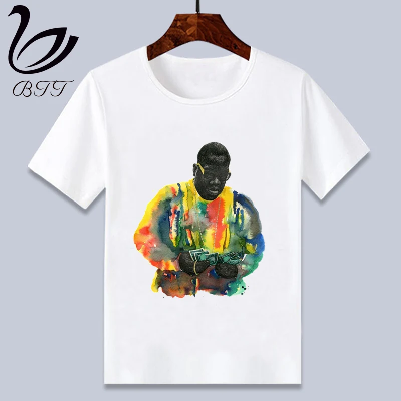 Notorious B.I.G/детская футболка в стиле хип-хоп, Biggie Smalls летние топы для мальчиков и девочек, повседневная детская футболка с короткими рукавами - Цвет: WhiteA