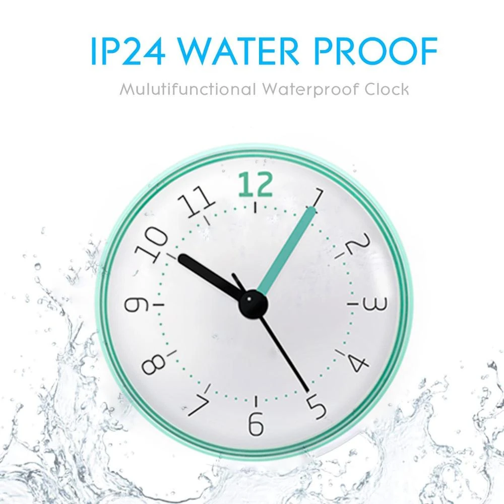2020 Shower Wall Clocks Korea Design Kitchen Decorative Bath Room Clocks Wall Watch White Color Wall Clocks Aliexpress