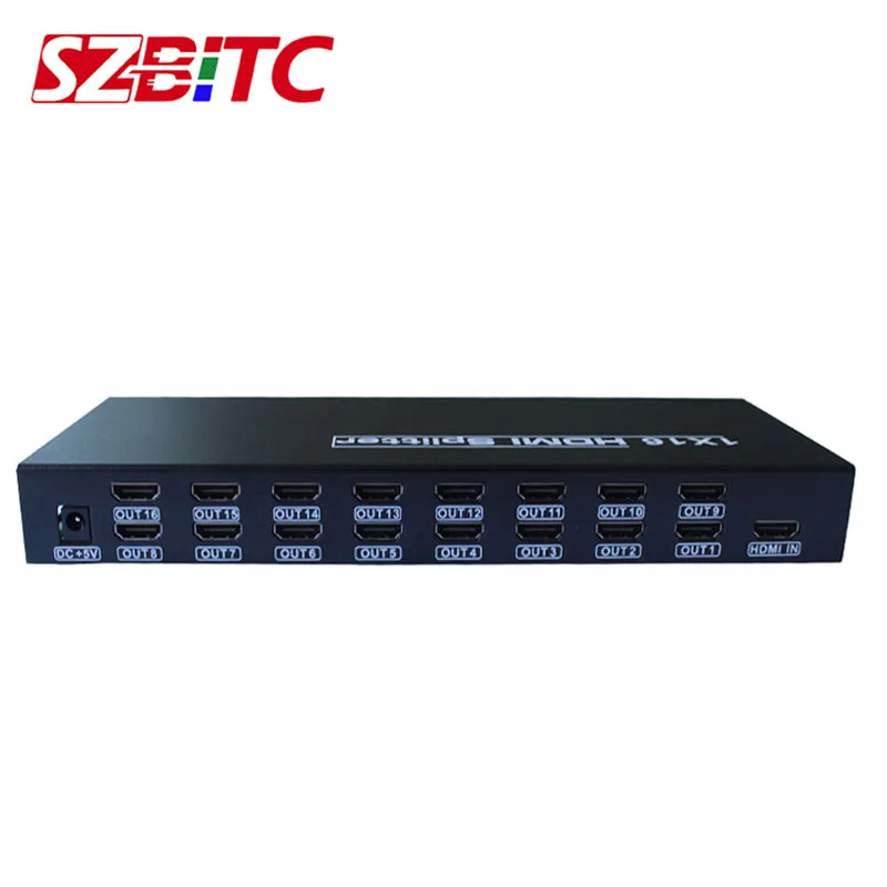 Разветвитель SZBITC HDMI 1X16 4K2K 1 в 16 Выход видео-распределитель усилитель двойной