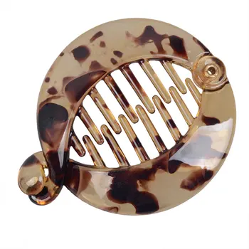 

Easy To Use Lightweight Easy To Carry Hair Clip Office Resin Home Vintage Space Saving Comb Holder Accessories Banana Barrette