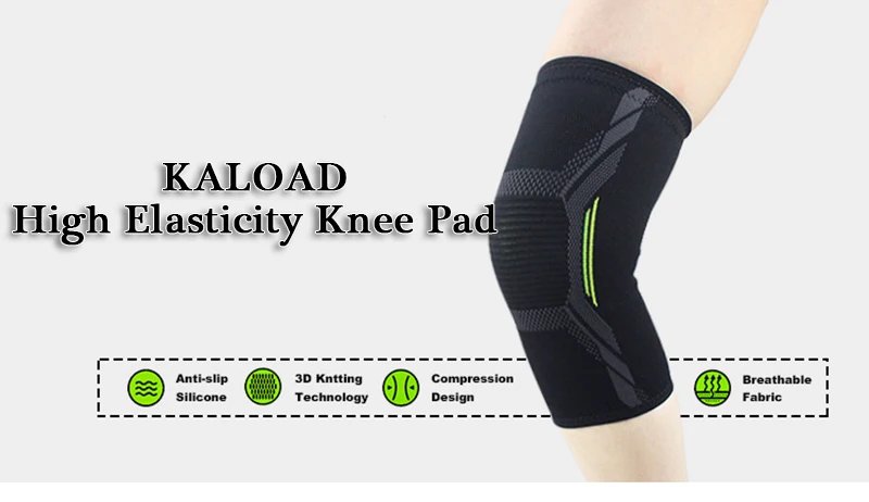 1 PC Elastic Knee Pads Nylon Sports Fitness Kneepad Protective Gear Patella Brace Support Running Basketball Protective Brace