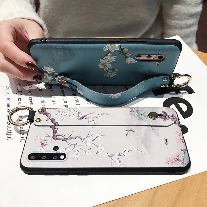 Чехол для телефона Galaxy Note 20 роскошный чехол с ремешком на запястье рисунком