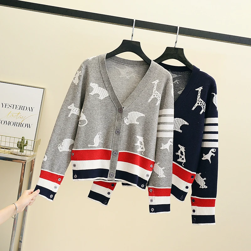 

Cardigan 2021 Fall Brand Sweater Y2k Sweaters Coat Korean Fashion Long Sleeve Knitted Clothes Kawaii Womens Casual Tops Clothing