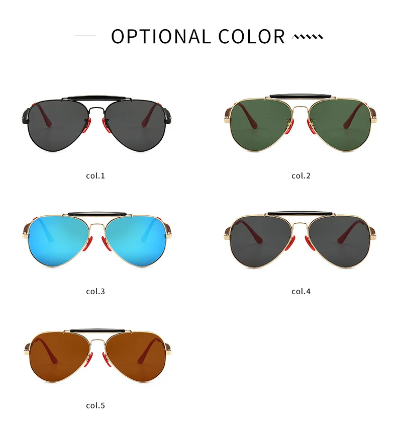 LVVKEE классические модные мужские женские очки для вождения очки пилота oculos синий ретро мужской G15 поляризованные линзы лучи красный синий 3026