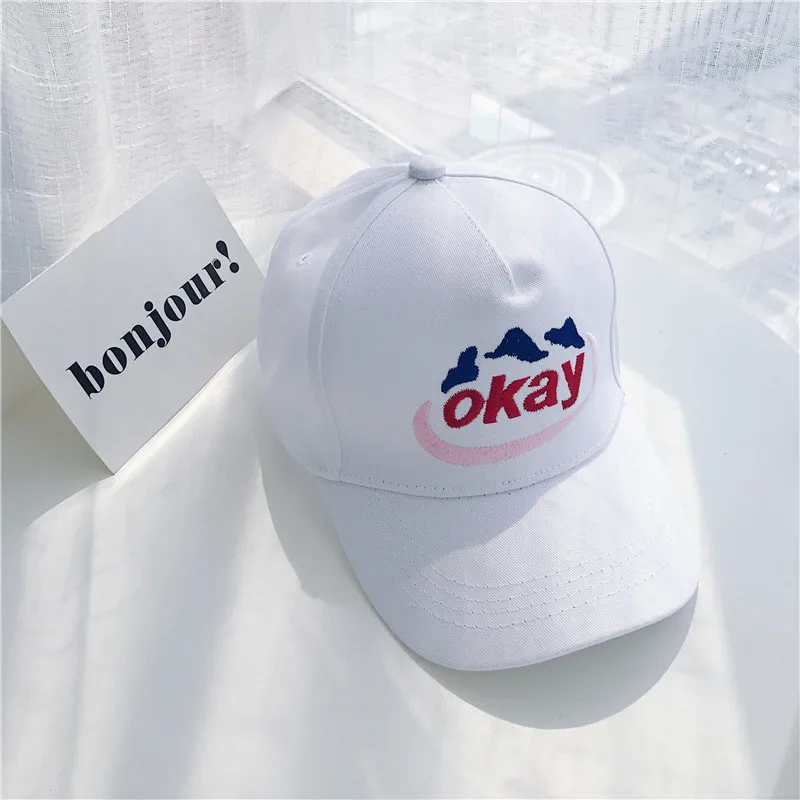 Baseball Cap okay Letter Embroidery Men Fashion Cotton Performance Baseball Cap hat Visor Caps Hip Hop Lovers Snapback Sun Hat   (11)