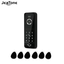 

Jeatone Wired Full Touch Screen Doorbell Outdoor Unit 960P Support Password Unlock Swipe Card IP65 Waterproof