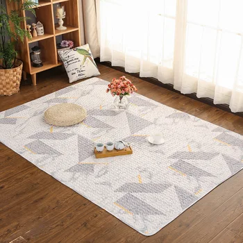 

Large Area Carpet Non-slip Water-absorption Soft Ventilation Rectangle With Pattern Living Room Bedroom Functional Cotton Rugs