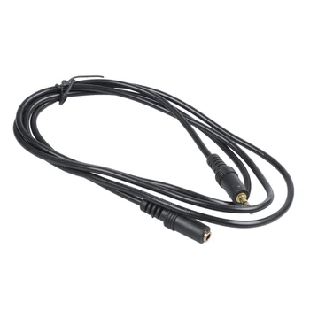 

3.5 mm jack male - female connector m / f extension cable o cable black 1,4 m