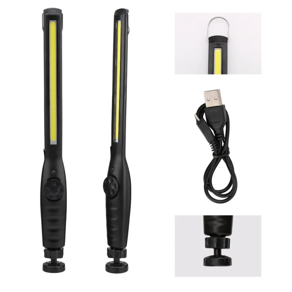 USB Rechargeable COB LED Work Light Torch 1*COB light Strip Flashlight led Car Styling Using Touchable Night Lights Lamp