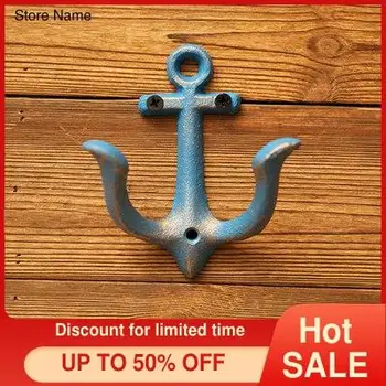 

Strongwell Metal Anchor Rack Clothes Key Hat Towel Wall Hook Hanger Door Wall Mounted Crafted Classic Antique Cast Iron Office