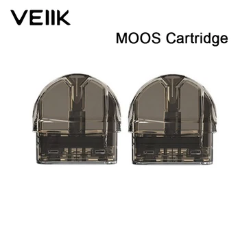 

2pcs /lot Original VEIIK MOOS Replacement Pod Cartridge 2ml capacity with 1.2Ω Ceramic Coil for VEIIK MOOS Pod Kit